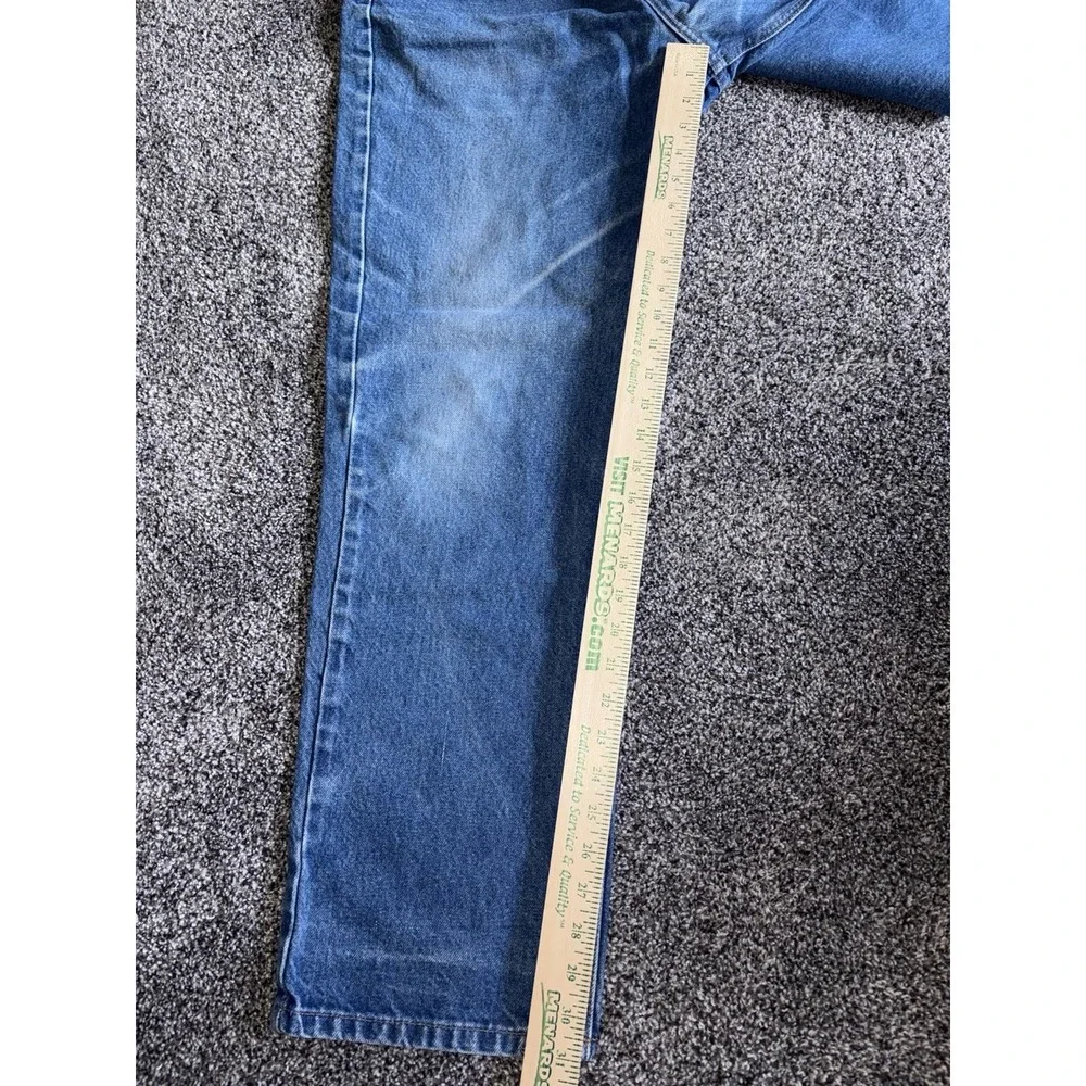 Carhartt B18 PRW Straight Fit Jeans Mens 38x32 Blue Denim Pants Mexico Made Work